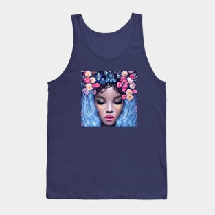 Blue Haired Fairy Tank Top